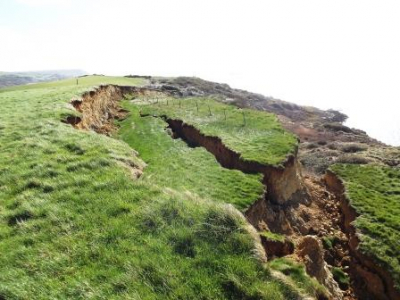 21 March 2017 View east. Western end of landslip